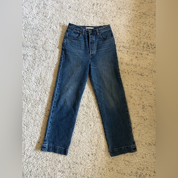Levi's Denim - Levi‘s Cinch Ribcage Straight Ankle Jeans Sz 28‎ in Blue Viral Trend